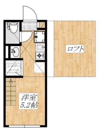北向きです。