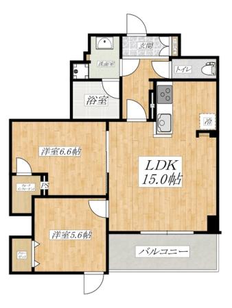 人気2LDKです。