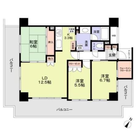 間取図です！