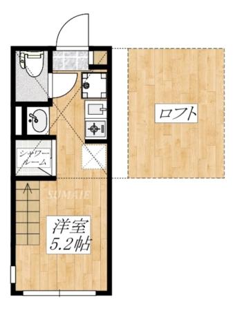 北向きです。