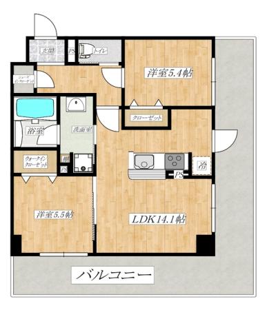 広めバルコニー2LDK☆彡