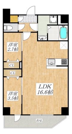 間取りです☆北東向きです。