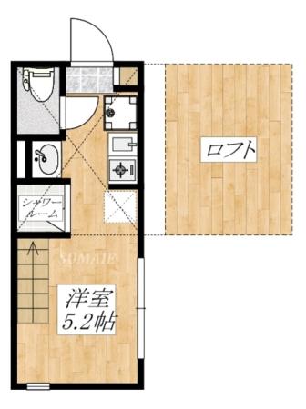北向きです