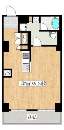 西向きです